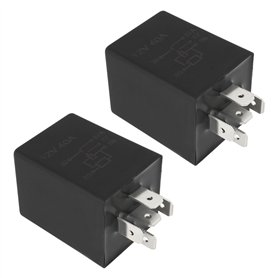 The Lord of the Tools Lot de 2pcs Modules de Relais Temporisés pour Automobile 12V 40A 10S SPDT Relais Interrupteur Bougie de Pr