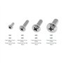 The Lord of the Tools Lot de 64 vis en acier inoxydable pour montage mural d'écran TV plasma M4 x 10 mm M5 x 20 mm M6 x 20 mm M8