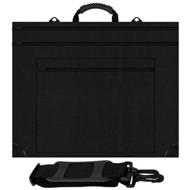Étui de Portfolio d'art de 60 x 50 cm avec en Cuir imperméable pour Planche à Dessin et Peinture Sac à bandoulière pour œuvres d