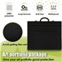 Étui de Portfolio d'art de 60 x 50 cm avec en Cuir imperméable pour Planche à Dessin et Peinture Sac à bandoulière pour œuvres d