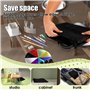 Étui de Portfolio d'art de 60 x 50 cm avec en Cuir imperméable pour Planche à Dessin et Peinture Sac à bandoulière pour œuvres d