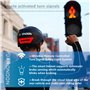 Casque de vélo pour Adulte, Casque Bluetooth Intelligent avec enregistreur de Conduite et Fonction de feu arrière LED pour visiè