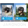 Casque de vélo pour Adulte, Casque Bluetooth Intelligent avec enregistreur de Conduite et Fonction de feu arrière LED pour visiè