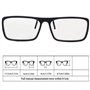 fivekim Clip-onLunettes Circulaires Passives Polarisées 3D pour TV Real 3D Cinema 0.22Mm Carré Vibration Clip Lunettes 3D