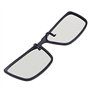 fivekim Clip-onLunettes Circulaires Passives Polarisées 3D pour TV Real 3D Cinema 0.22Mm Carré Vibration Clip Lunettes 3D