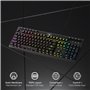 clavier linéaire standard à 104 touches au toucher mécanique avec 5 touches macro G