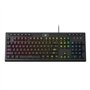 Redragon K513 Clavier de jeu à membrane RVB, clavier linéaire standard à 104 touches au toucher mécanique avec 5 touches macro G