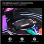 Redragon K720 Clavier de jeu sans fil CNC Gasket avec écran hype et bouton, clavier mécanique 81 touches, écran d'information TF