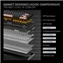 Redragon K720 Clavier de jeu sans fil CNC Gasket avec écran hype et bouton, clavier mécanique 81 touches, écran d'information TF