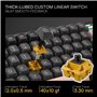 Redragon K720 Clavier de jeu sans fil CNC Gasket avec écran hype et bouton, clavier mécanique 81 touches, écran d'information TF