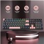clavier mécanique 104 touches remplaçables à chaud avec base en aluminium d'origine
