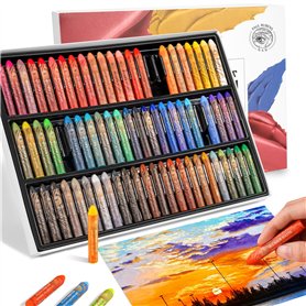 Paul Rubens Ensemble de pastels à l'huile – 72 couleurs vives