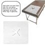200Pcs Protege Têtière Non Tissé Housses D'appui-tête Jetables pour Table de Massage, 40 x 40 cm Chiffons Pour Fente Nasale, Cou