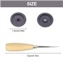 LEEQ Bouton d'arrêt de ceinture de sécurité gris avec poinçon en bois - Pas de soudure nécessaire pour l’installation et le retr