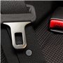 LEEQ Bouton d'arrêt de ceinture de sécurité gris avec poinçon en bois - Pas de soudure nécessaire pour l’installation et le retr