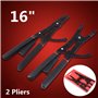 Pince à Circlips, 16 "Universal Circlip Snap Ring Pinces Tool Set Bague de Retenue avec Embouts de Remplacement pour Automobile,
