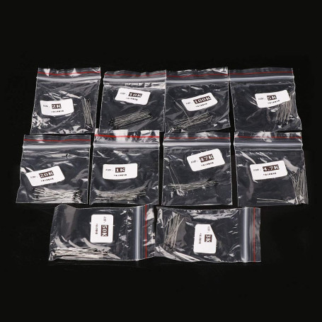 BIlinli 100 Pcs 10 Valeurs Thermistance Température 1K 2K 3K 4