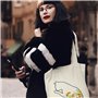 EastVita Kit de broderie en toile avec motifs de plantes de dessin animé, sac en toile de coton pour point de croix DIY pour déb