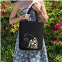 EastVita Kit de broderie en toile avec motifs de plantes de dessin animé, sac en toile de coton pour point de croix DIY pour déb