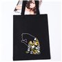 EastVita Kit de broderie en toile avec motifs de plantes de dessin animé, sac en toile de coton pour point de croix DIY pour déb