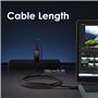 WAVLINK Câble Thunderbolt 5, transfert de données rapide 120 Gbps, câble USB-C Power Delivery 240 W, support d'écran 8K/16K, com