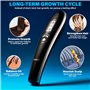 Volumon Peigne de massage électrique avec laser infrarouge et écran LCD pour repousse et renforcement des cheveux