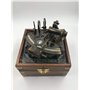MALLA INCORPORATION ; A TRULY HANDCRAFTED FOR YOU Magnifique sextant allemand de navigation en laiton fait à la main avec boîte 
