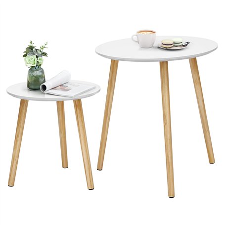 SONGMICS Table Basse Ronde