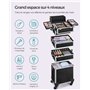 SONGMICS Valise à maquillage Mallette de maquillage Trolley à maquillage bijoux et cosmétique Beauty case Grande taille, JHZ06B
