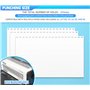 RAYSON SD-220B Relieuse spirale plastique, 21 trous, Capacité de perforation de 22 feuilles, Capacité de reliure jusqu'à 400 feu