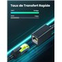UGREEN Cat 7 Rallonge Ethernet RJ45 Réseau Câble Extension Mâle à Femelle 10Gbps 600MHz Compatible avec PS5 PS4 PC Routeur Modem