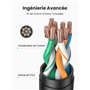 UGREEN Cat 7 Rallonge Ethernet RJ45 Réseau Câble Extension Mâle à Femelle 10Gbps 600MHz Compatible avec PS5 PS4 PC Routeur Modem