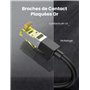 UGREEN Cat 7 Rallonge Ethernet RJ45 Réseau Câble Extension Mâle à Femelle 10Gbps 600MHz Compatible avec PS5 PS4 PC Routeur Modem