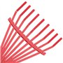 Outils de jardin, truelle de jardin Râteau à gazon en acier au carbone, râteau à main, balai métallique à neuf dents for feuille