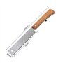 Outils de jardin, truelle de jardin Main for le travail du bois SK5 en acier au carbone Tenon à dents fines Manche en bois for l