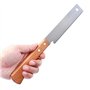 Outils de jardin, truelle de jardin Main for le travail du bois SK5 en acier au carbone Tenon à dents fines Manche en bois for l