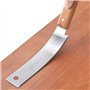 Outils de jardin, truelle de jardin Main for le travail du bois SK5 en acier au carbone Tenon à dents fines Manche en bois for l