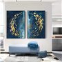 Moderne abstrait mur Art toile peinture poisson d'or bleu mer affiche décoration de la maison peinture murale pour salon 30x40cm