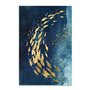 Moderne abstrait mur Art toile peinture poisson d'or bleu mer affiche décoration de la maison peinture murale pour salon 30x40cm