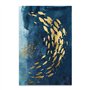 Moderne abstrait mur Art toile peinture poisson d'or bleu mer affiche décoration de la maison peinture murale pour salon 30x40cm