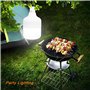 LETOUR Lampe Camping avec USB Rechargeable 60W 5000 Lumens 5 Modes Suspension Dimmable
