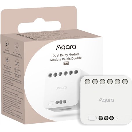 Aqara Double module relais T2 avec matière
