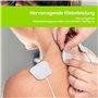 AUVON Électrodes 50x50 mm 20 pièces, TENS patch pour electrostimulateur musculaire TENS EMS, sans latex de 3e génération avec de