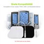 AUVON Électrodes 50x50 mm 20 pièces, TENS patch pour electrostimulateur musculaire TENS EMS, sans latex de 3e génération avec de