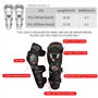 Scoyco 4 Pièces Moto Motocross Genouillères Protège-tibias Coudières 4 en 1 PP Shell Protector Motocyclette Protecteur Genou Shi