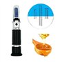Réfractomètre à miel, Brix, Baume et Eau Humidité Testeur 3 en 1 avec ATC. Plage de mesure de l'humidité de l'eau 58-90% Brix, 3