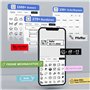 Goknu P12 Label Maker, machine à étiqueter Bluetooth avec imprimante d'étiquettes à ruban pour le stockage, le bureau, la maison