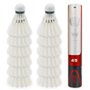 Dmantis D45 Lot de 12 volants d'entraînement larges et durables en plumes Hybird pour badminton et jeu de sports d'intérieur et