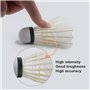 Dmantis D45 Lot de 12 volants d'entraînement larges et durables en plumes Hybird pour badminton et jeu de sports d'intérieur et 