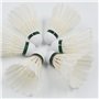 Dmantis D45 Lot de 12 volants d'entraînement larges et durables en plumes Hybird pour badminton et jeu de sports d'intérieur et 